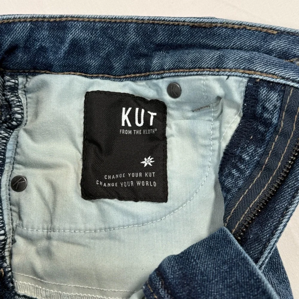 Kut Women's Size 2‎ (28 x 26) Raw Hem Blue Denim Jeans